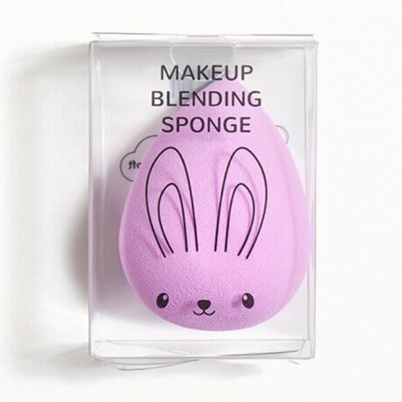 NWT M2U NYC Makeup Blending Sponge in Lavender Rabbit - Picture 1 of 3